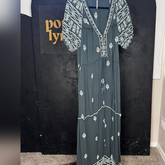 Free People Riley Embroidered Maxi Dress - Picture 7 of 9